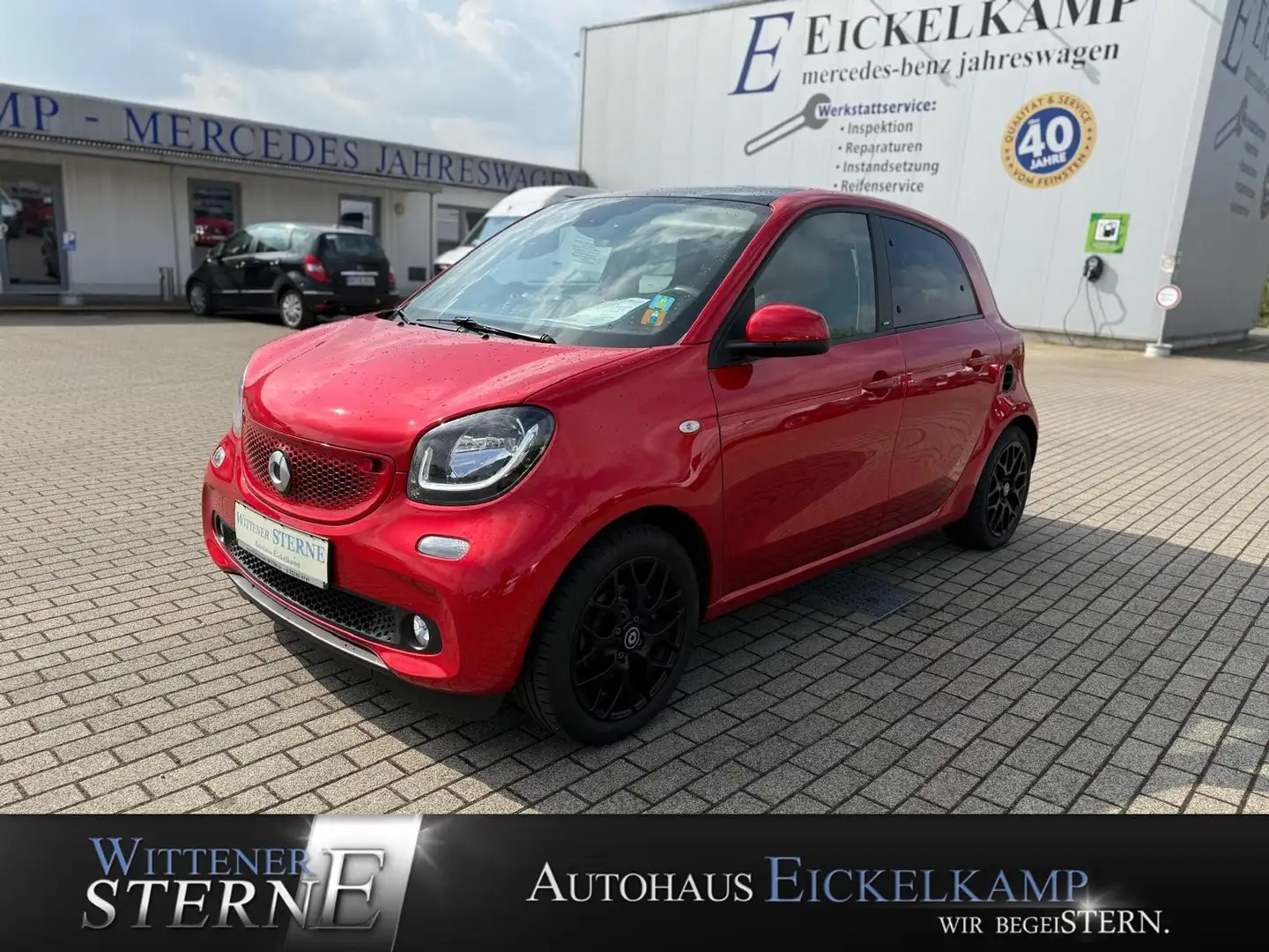 smart forFour Automatik Prime Turbo NAVI SHZ PANORAMA Rood - 1