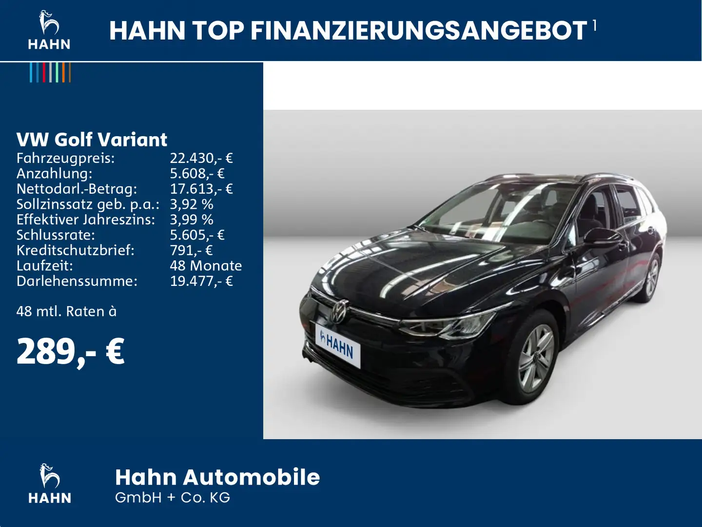 Volkswagen Golf Variant Golf VIII Variant  2.0TDI Life ACC LED Navi PDC Noir - 2