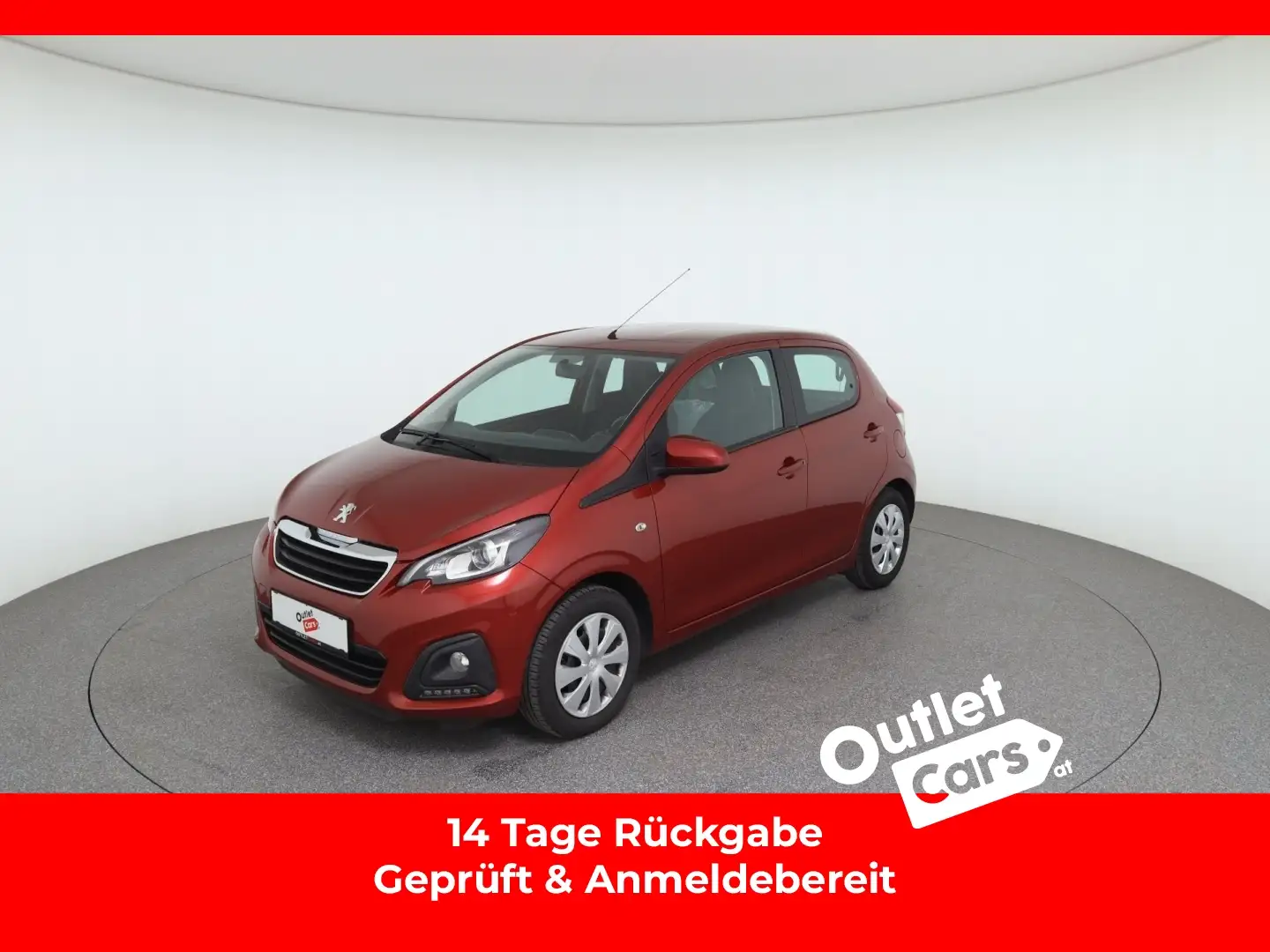 Peugeot 108 1,0 VTi 68 Active SHZ Xenon Xenon Rot - 1