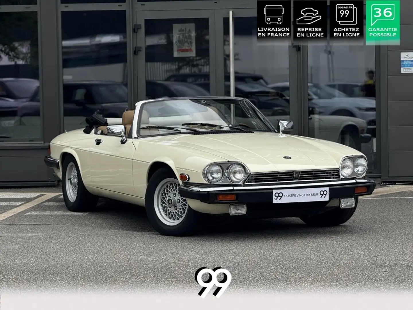 Jaguar XJS Cabriolet 5.3i V12 - BVA CABRIOLET . PHASE 2 Weiß - 1