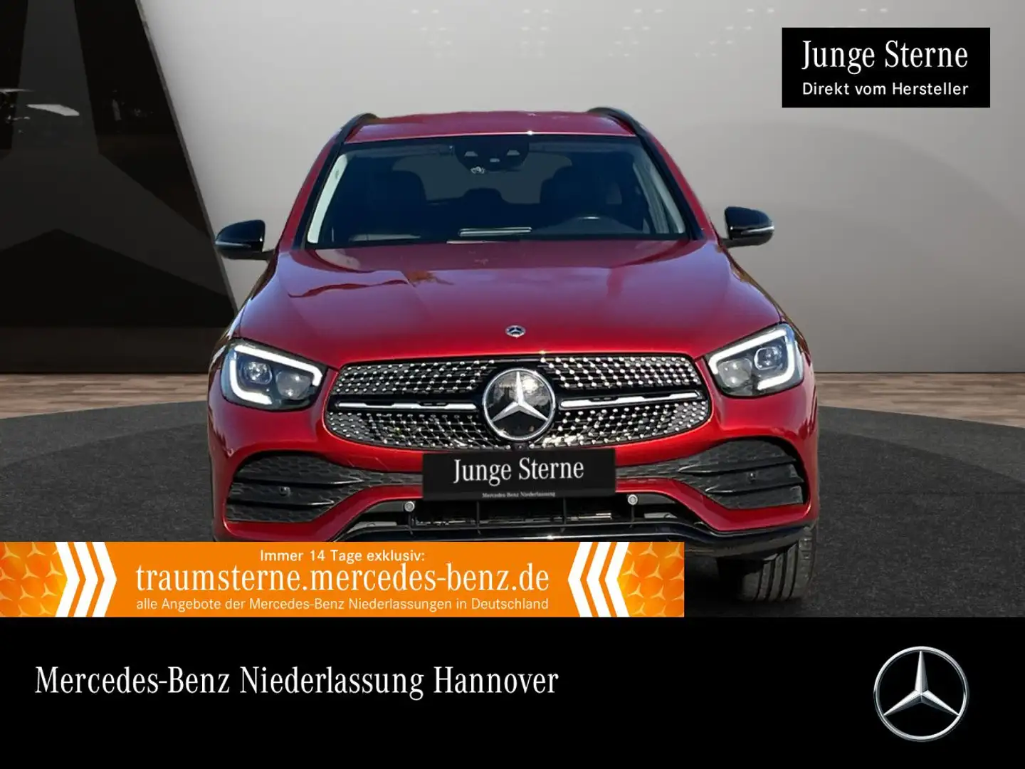 Mercedes-Benz GLC 300 e 4M AMG+NIGHT+360+AHK+MULTIBEAM+FAHRASS Rot - 1
