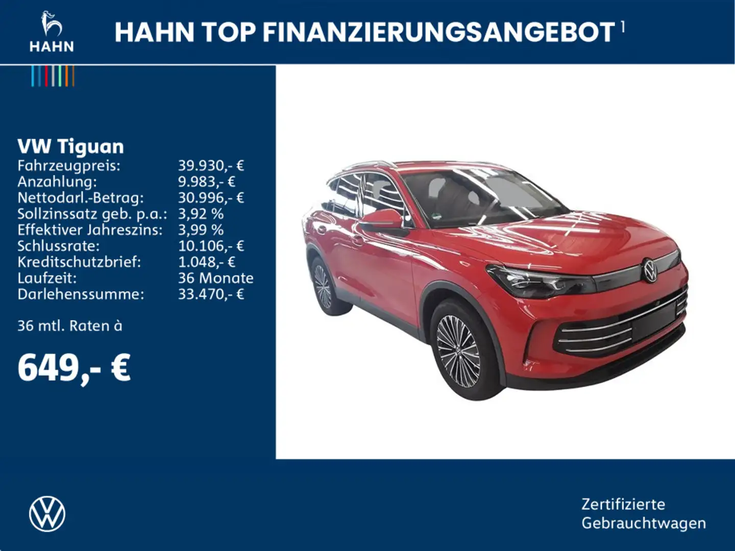 Volkswagen Tiguan 1.5eTSI DSG Elegance DCC AHK Matrix HUD Rot - 2