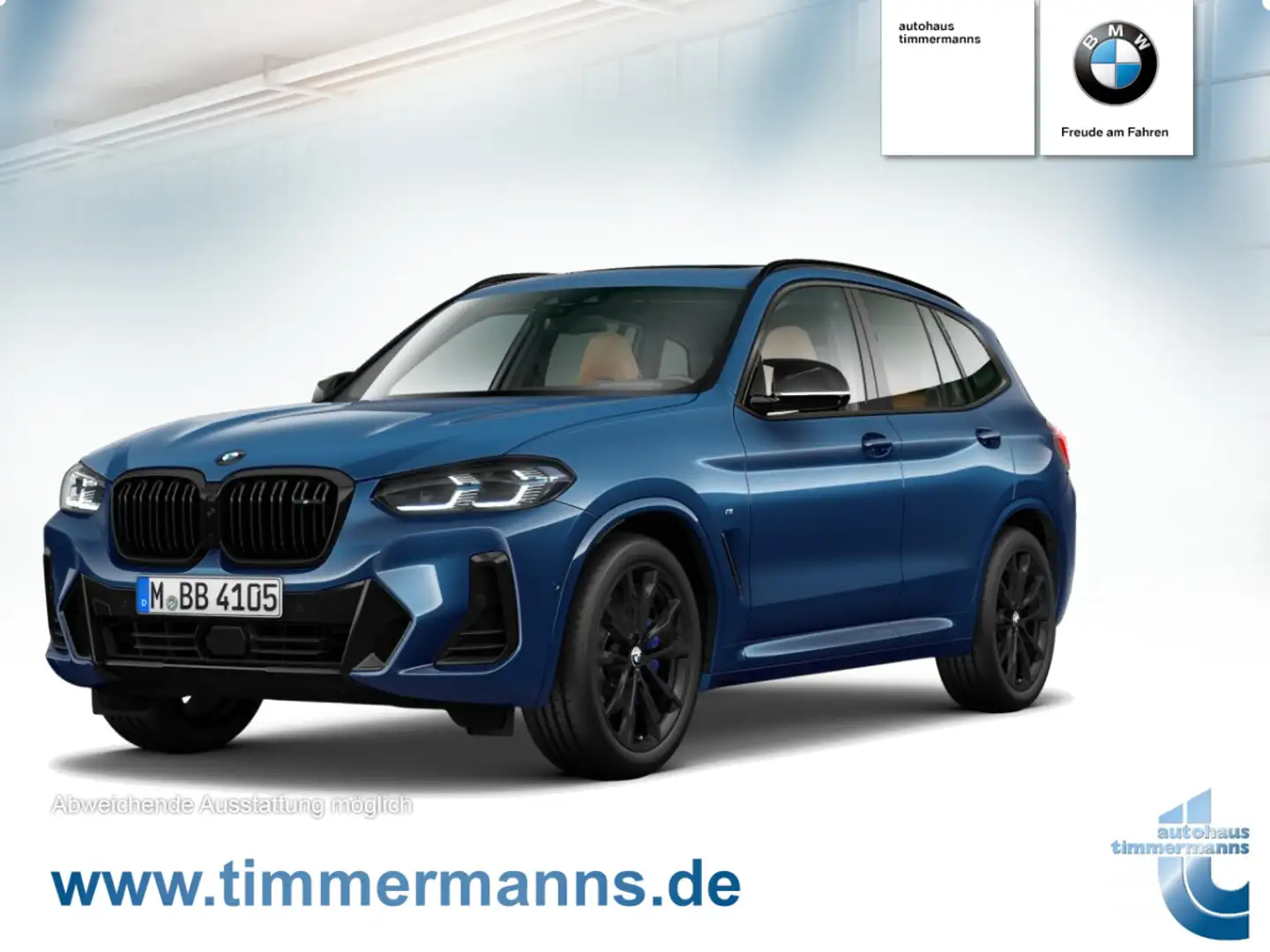 BMW X3 M40i AT Innovationsp. Panorama Standhzg. AHK Bleu - 1