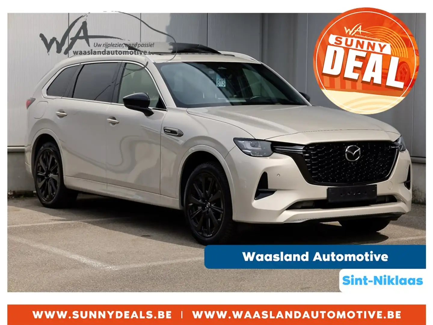 Mazda CX-80 HOMURA PLUS PHEV SLECHTS 11.745 KM!!! 6PLAATSEN!!! Beige - 1