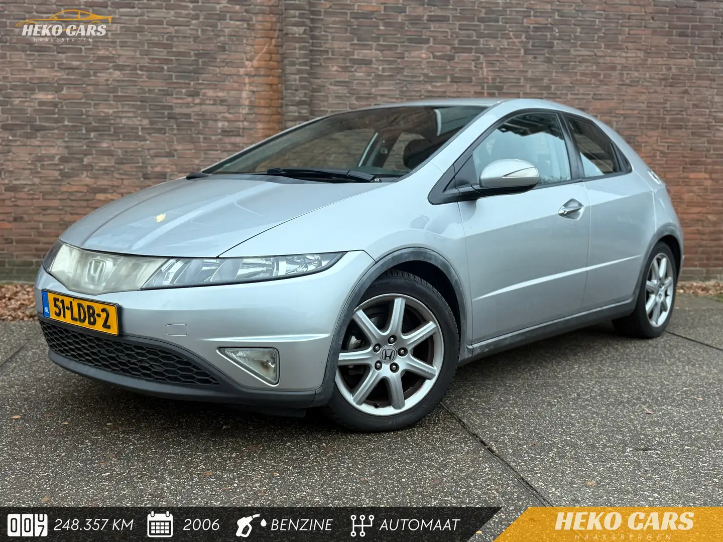Honda Civic 1.8 Executive i-Shift·Climate·Cruise·All Season ba Grijs - 1