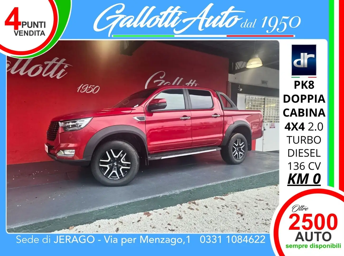 DR Automobiles PK8 2.0 turbo diesel 4x4 136cv + IVA Grau - 1