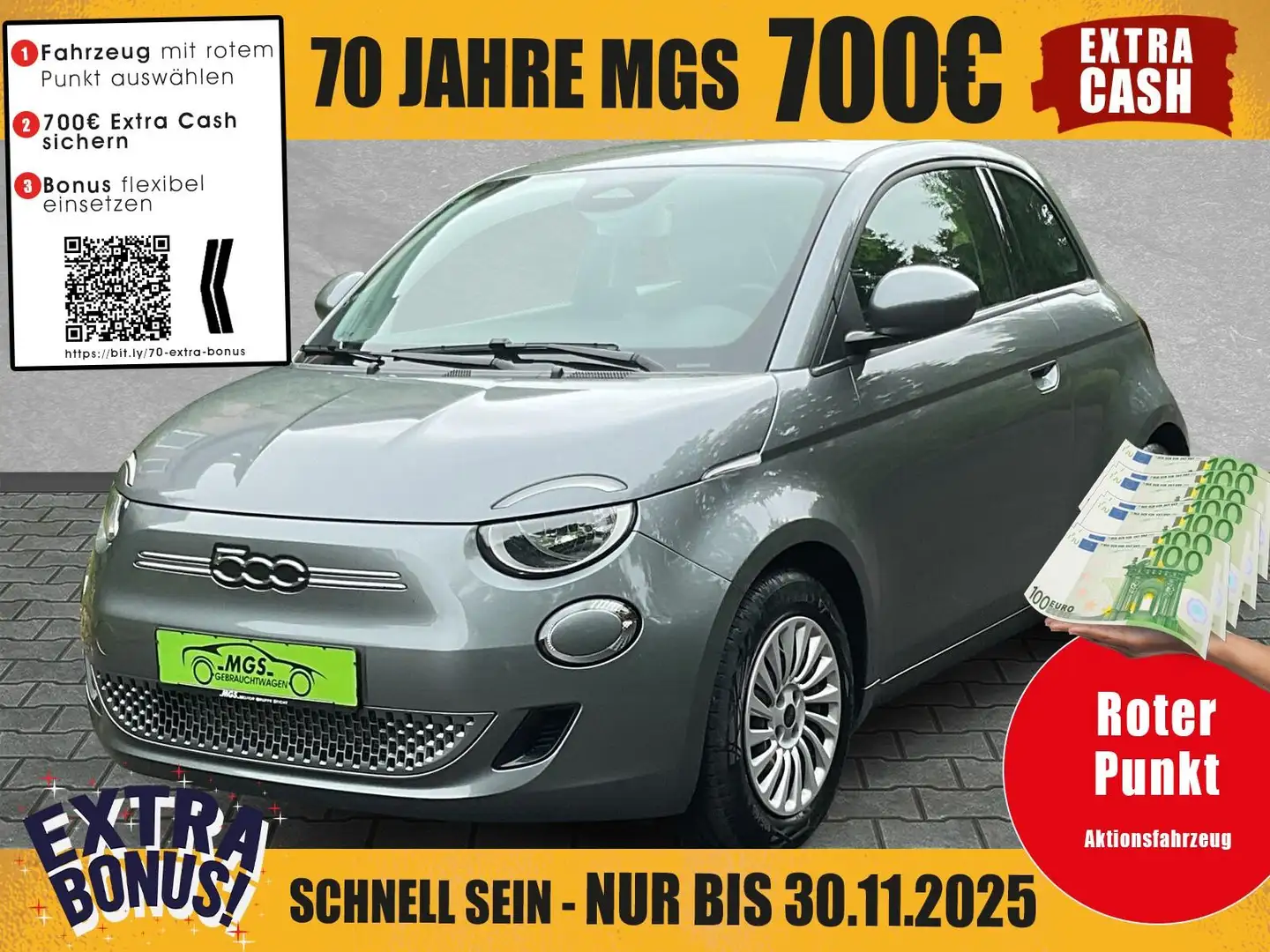 Fiat 500e Action #KLIMA Grau - 1