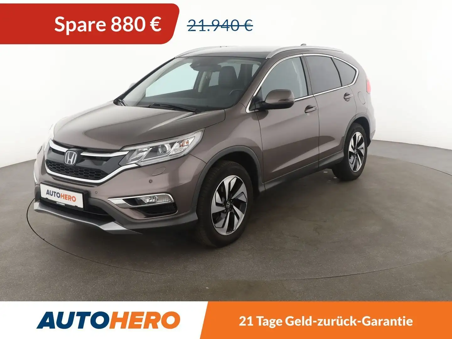 Honda CR-V 1.6 DTEC Executive 4WD Aut.*NAVI*TEMPO*PDC* Braun - 1