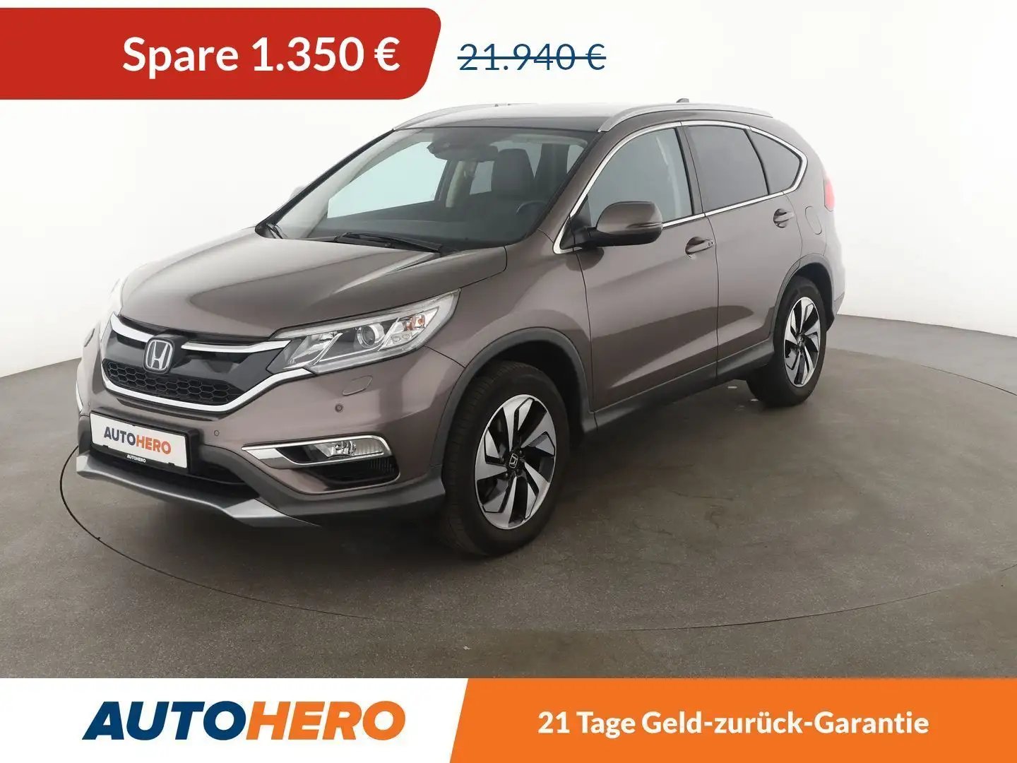 Honda CR-V 1.6 DTEC Executive 4WD Aut.*NAVI*TEMPO*PDC* Braun - 1
