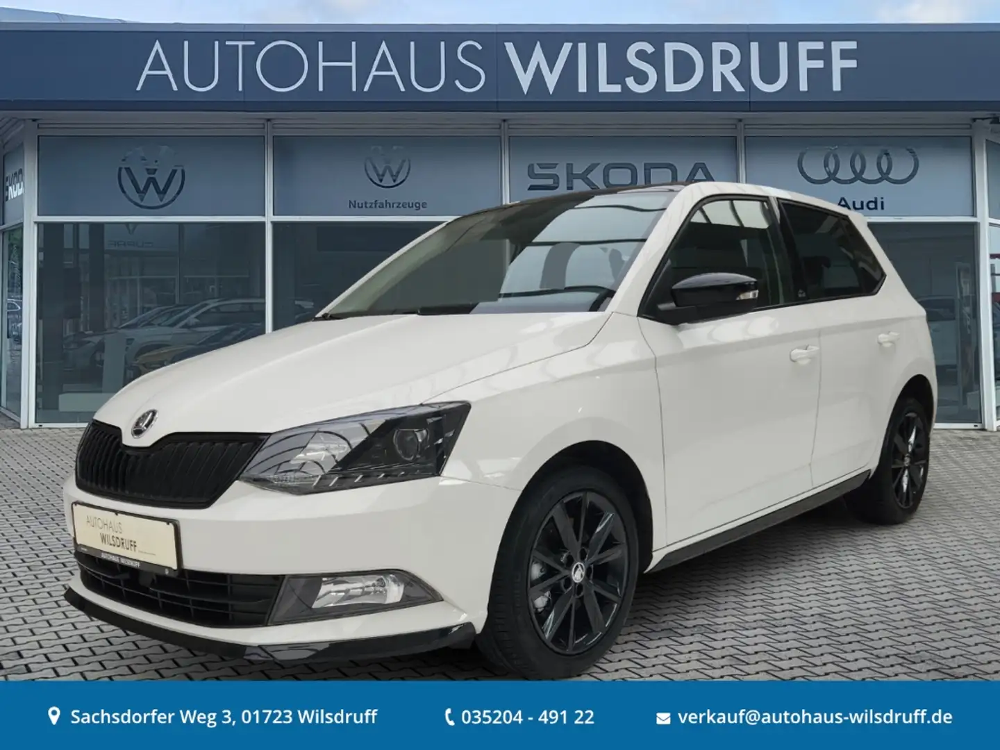 Skoda Fabia Monte Carlo 1.0 TSI Panorama KESSY Weiß - 1