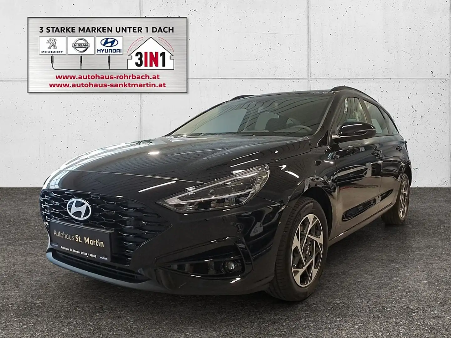 Hyundai i30 Kombi 1,0 TGDI Go! Schwarz - 1