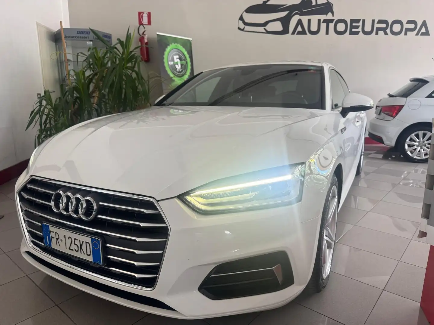 Audi A5 A5 2018 Sportback 40 2.0 tdi Business Sport Bianco - 1