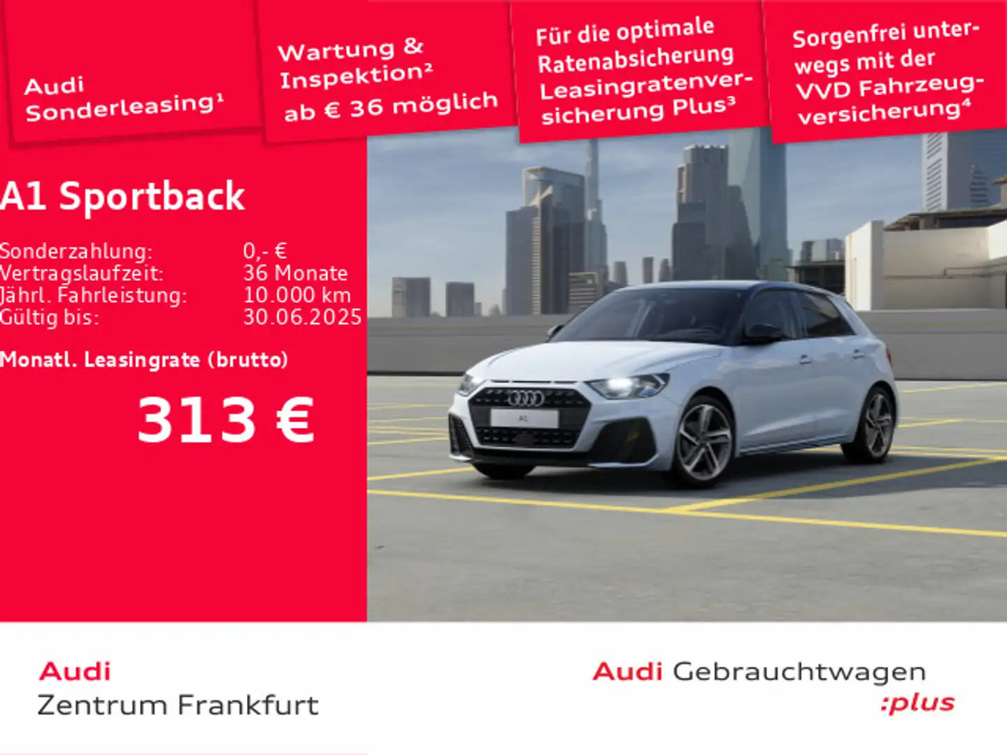 Audi A1 25 TFSI S line Navi Tempomat DAB VC Weiß - 1