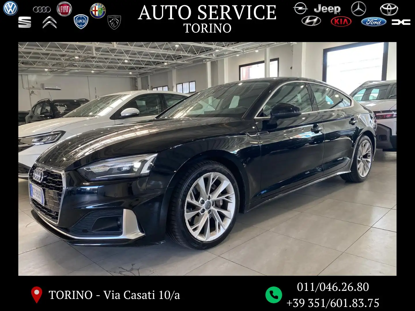 Audi A5 A5 SB 40 2.0 tdi Business Advanced 190cv s-tronic Nero - 1