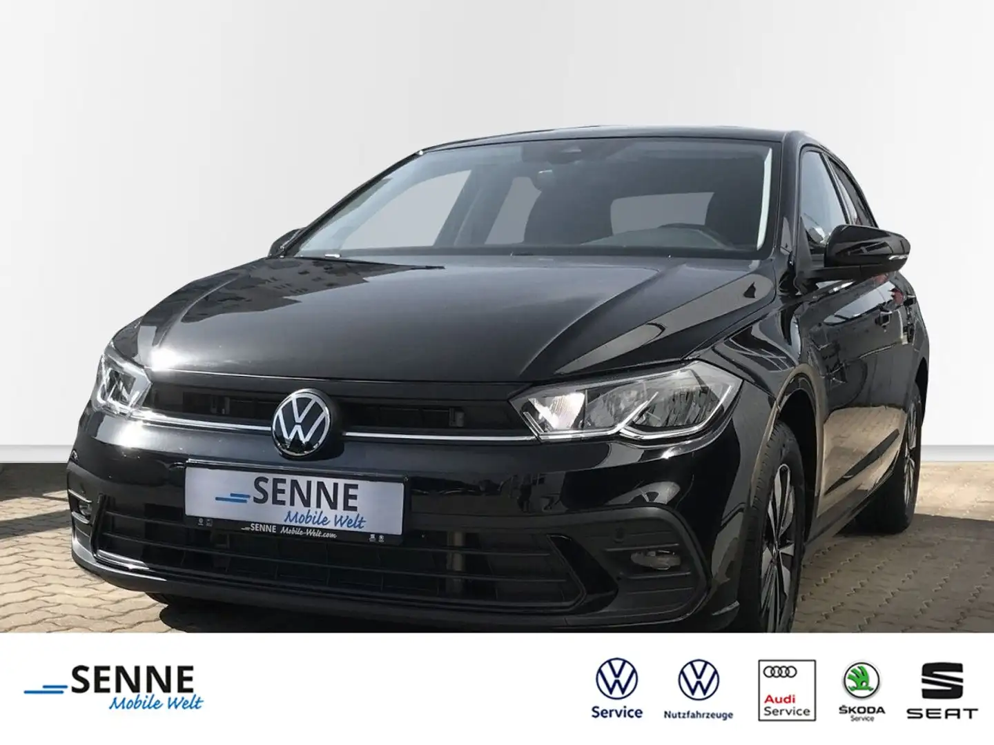 Volkswagen Polo Polo 1.0 TSI DSG Move, AHK, LED, Navi, Kamera, Schwarz - 1