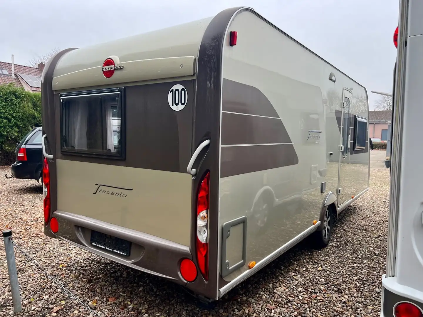 Bürstner 465 TS Trecento Vorzelt Festbett Mover Dusche Braun - 1