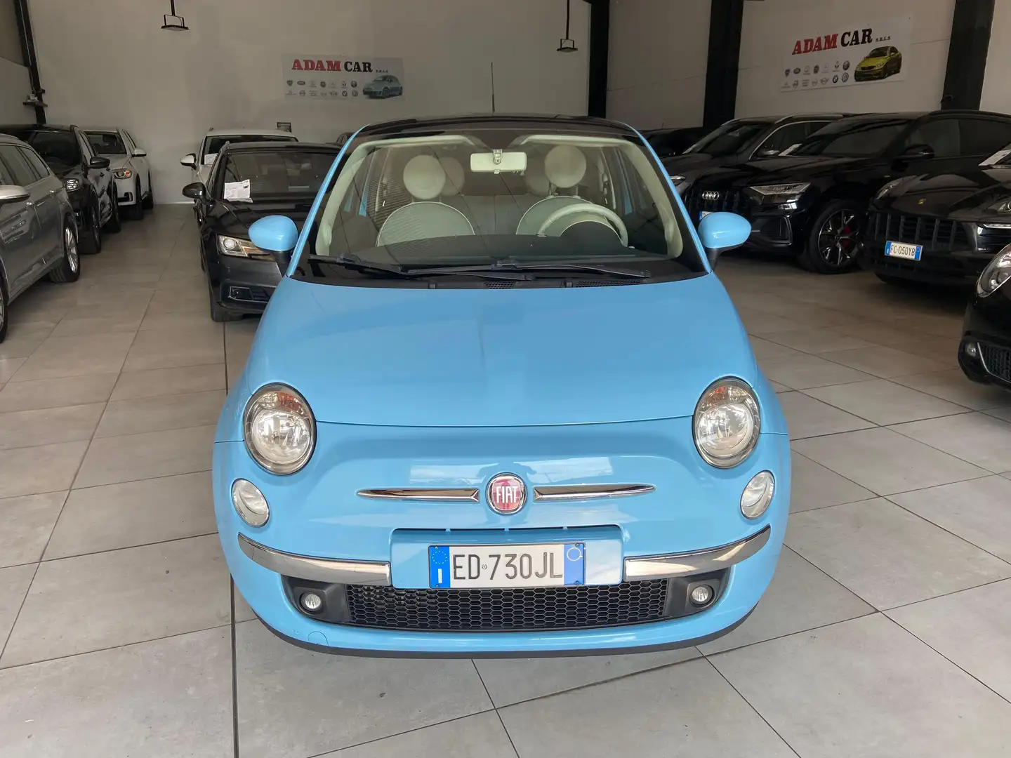 Fiat 500 500 0.9 t.air t. by Diesel 85cv Blauw - 1