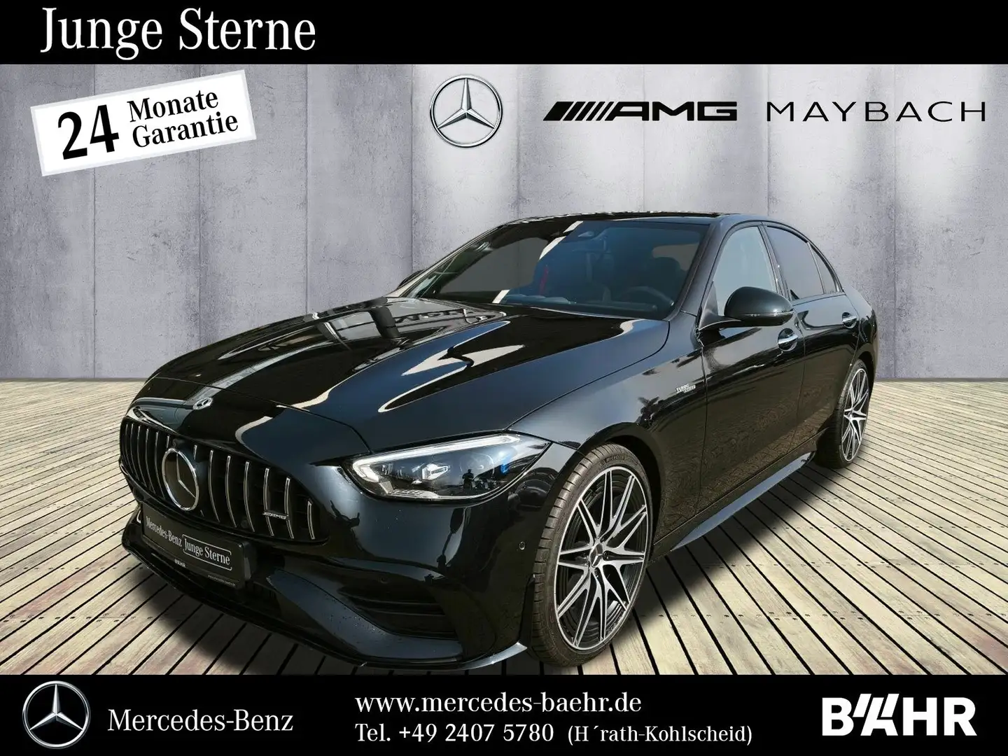 Mercedes-Benz C 43 AMG C 43 4M Burmester3D/360°/Head-Up/Driver´s/LMR20" Schwarz - 1