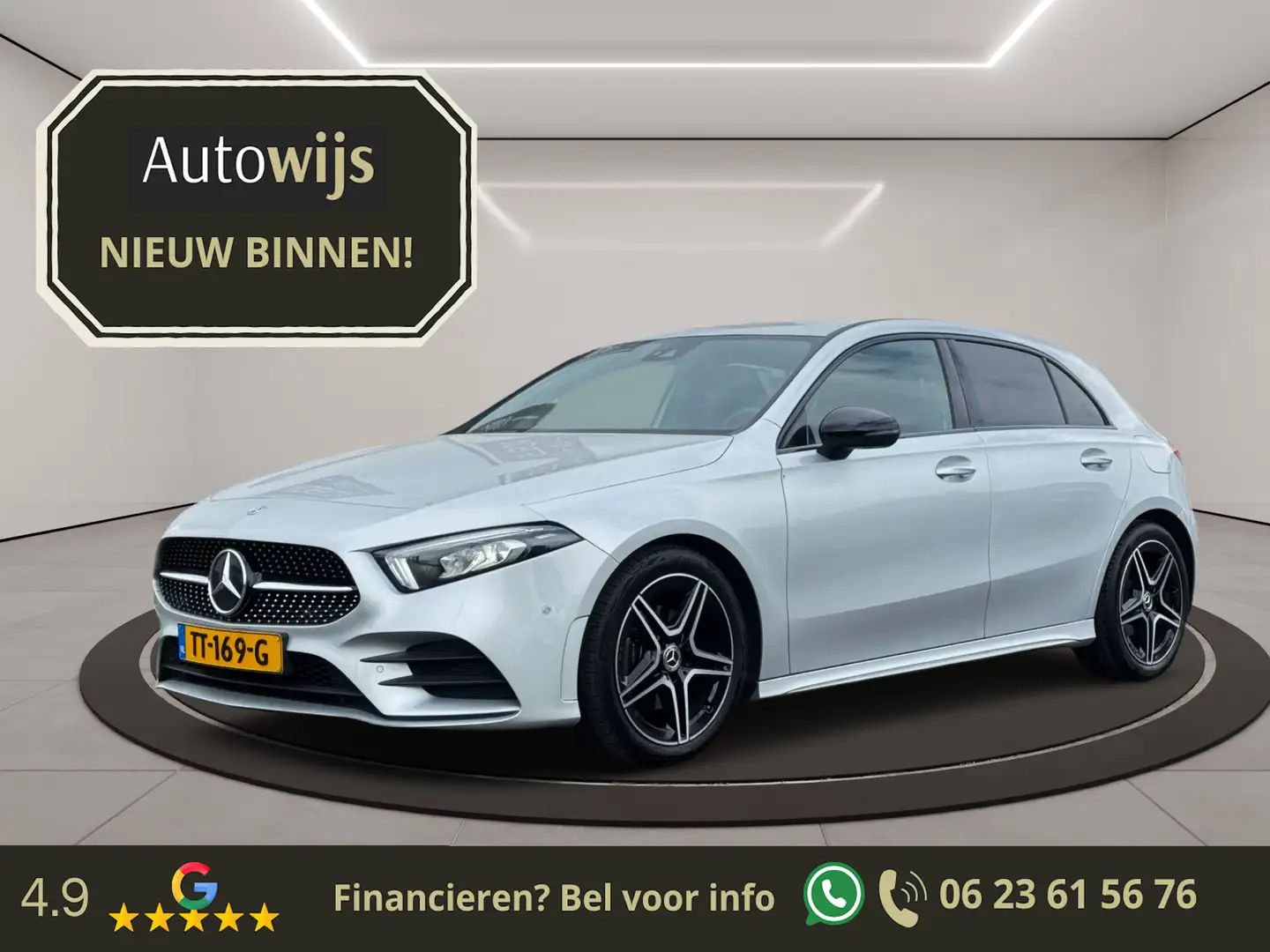 Mercedes-Benz A 180 Business Solution AMG|NL AUTO|LED|Widescreen|68DKM Grijs - 1