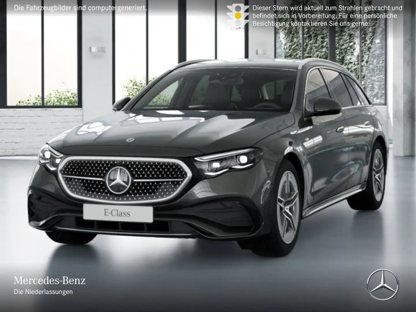 Mercedes-Benz E 300 de T 4M Hybrid AMG Fahrass 360° Burmester 9G Grau - 2