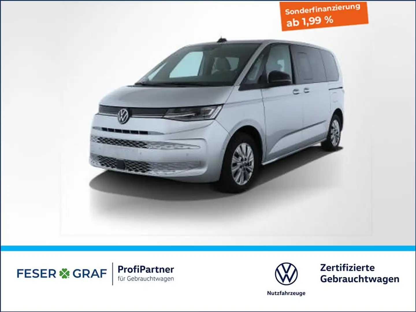 Volkswagen T7 Multivan 2.0TDI Life DSG 6Sitze LED-Matrix Standheizung Silber - 1
