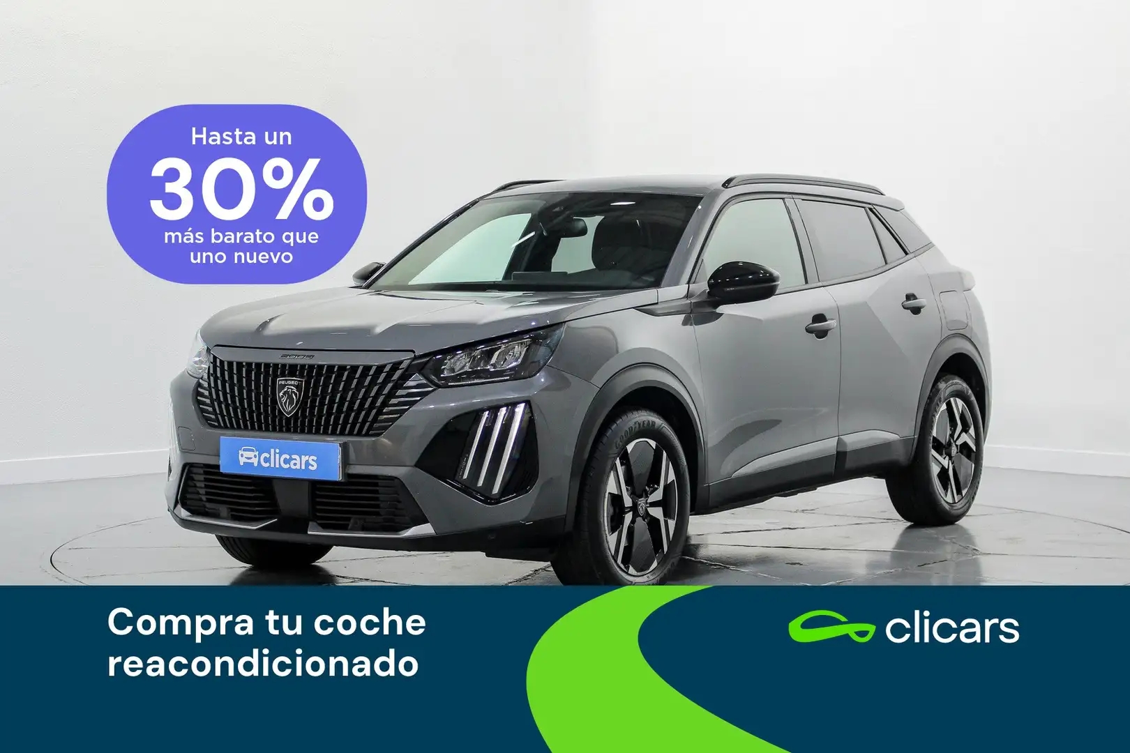 Peugeot 2008 1.2 PureTech S&S Allure EAT8 130 Gris - 1