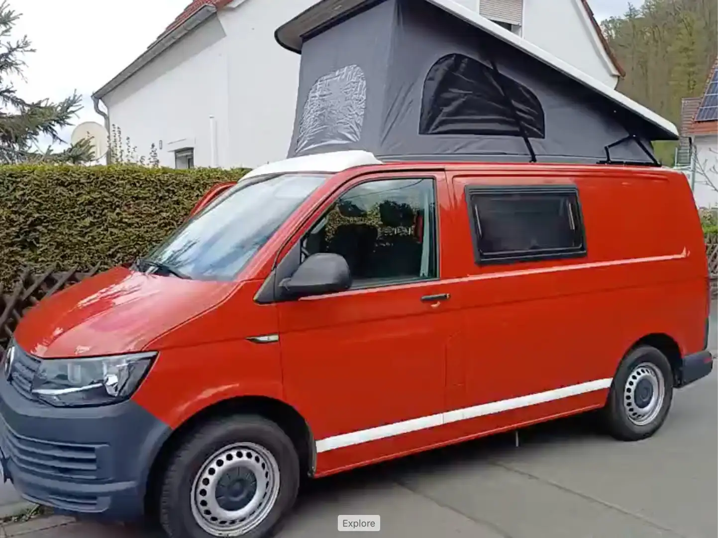 Volkswagen T6 California Transporter T6 TDI BMT Lang EU6 Rot - 2