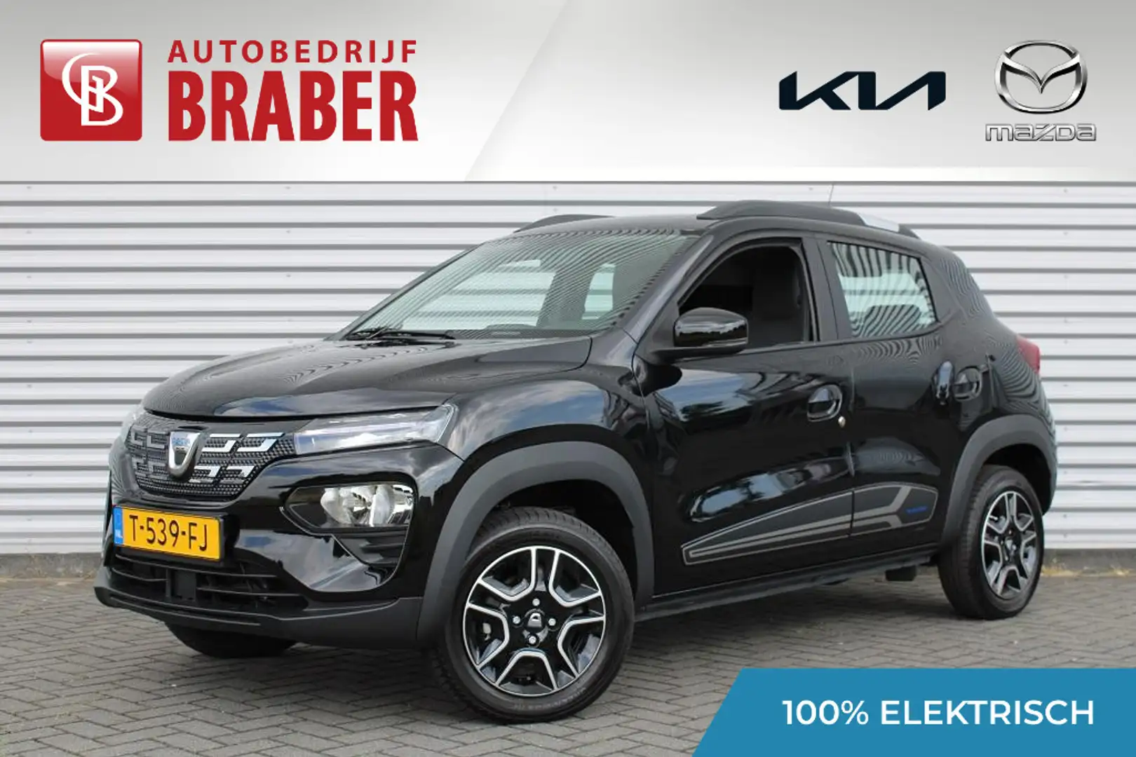 Dacia Spring Essential | Airco | 14" design velgen | Bluetooth Zwart - 1