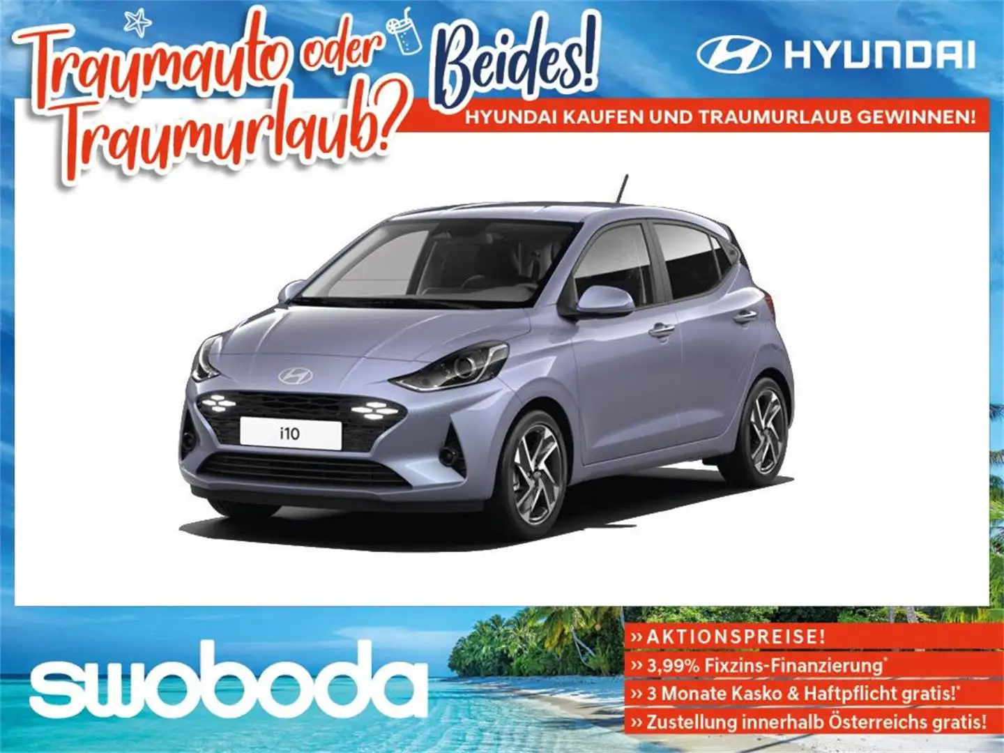 Hyundai i10 i Line Plus 1,0 MT a3bp0 Blu/Azzurro - 1