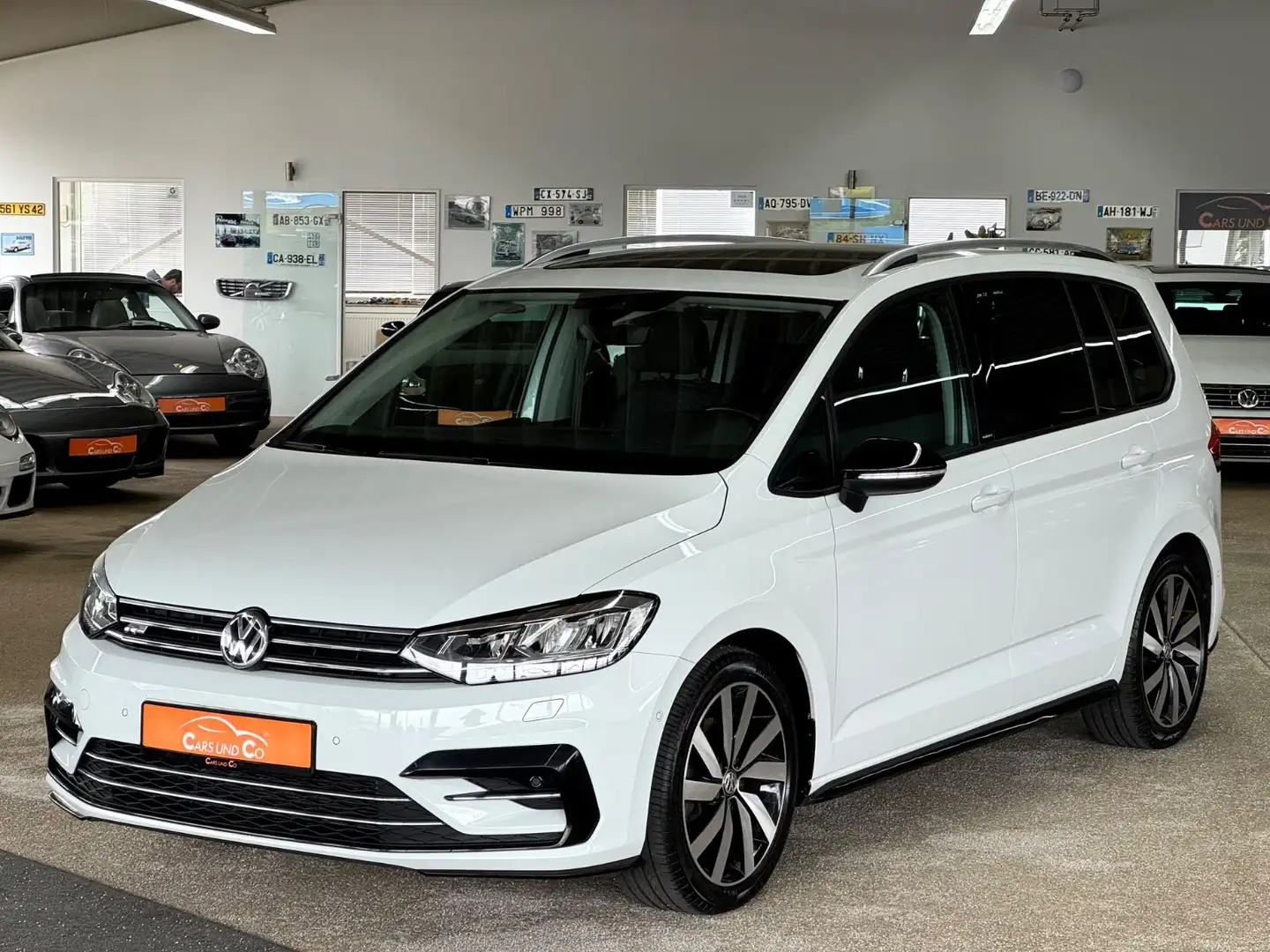 Volkswagen Touran 1.5 TSI R-Line DSG 7Sitz *AHK*SHZ*NAV*PAN Blanco - 1