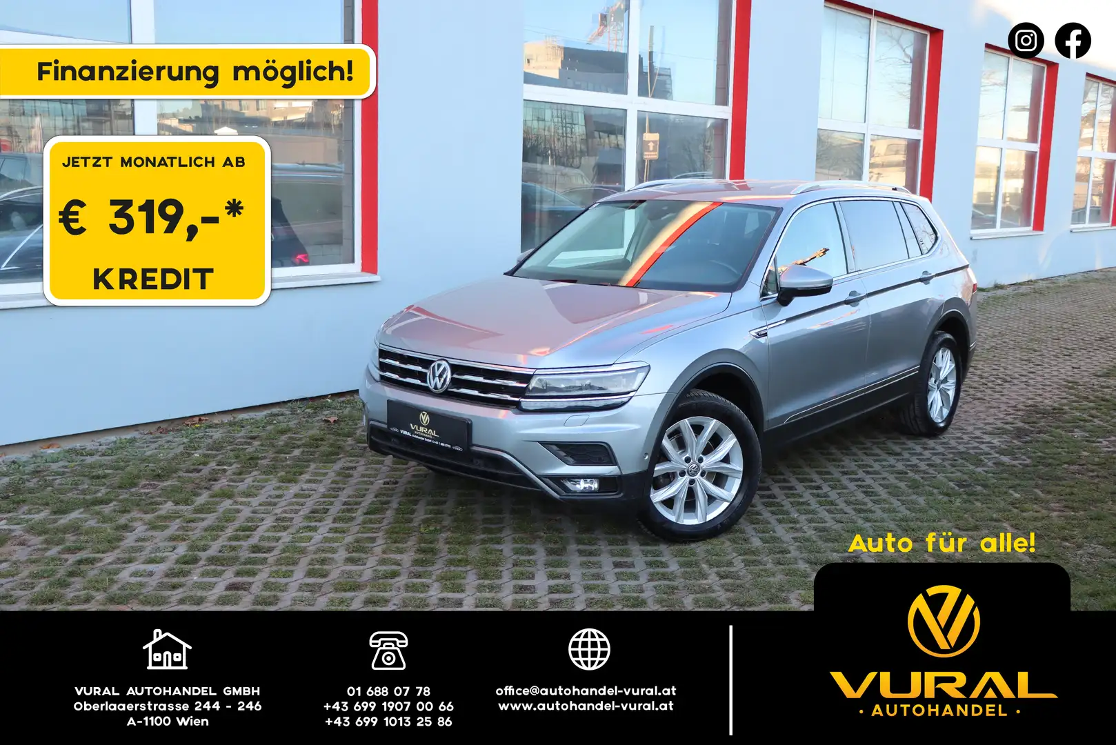 Volkswagen Tiguan Allspace Highline 4Motion|Anhängerkupplung|Offroad Grau - 1