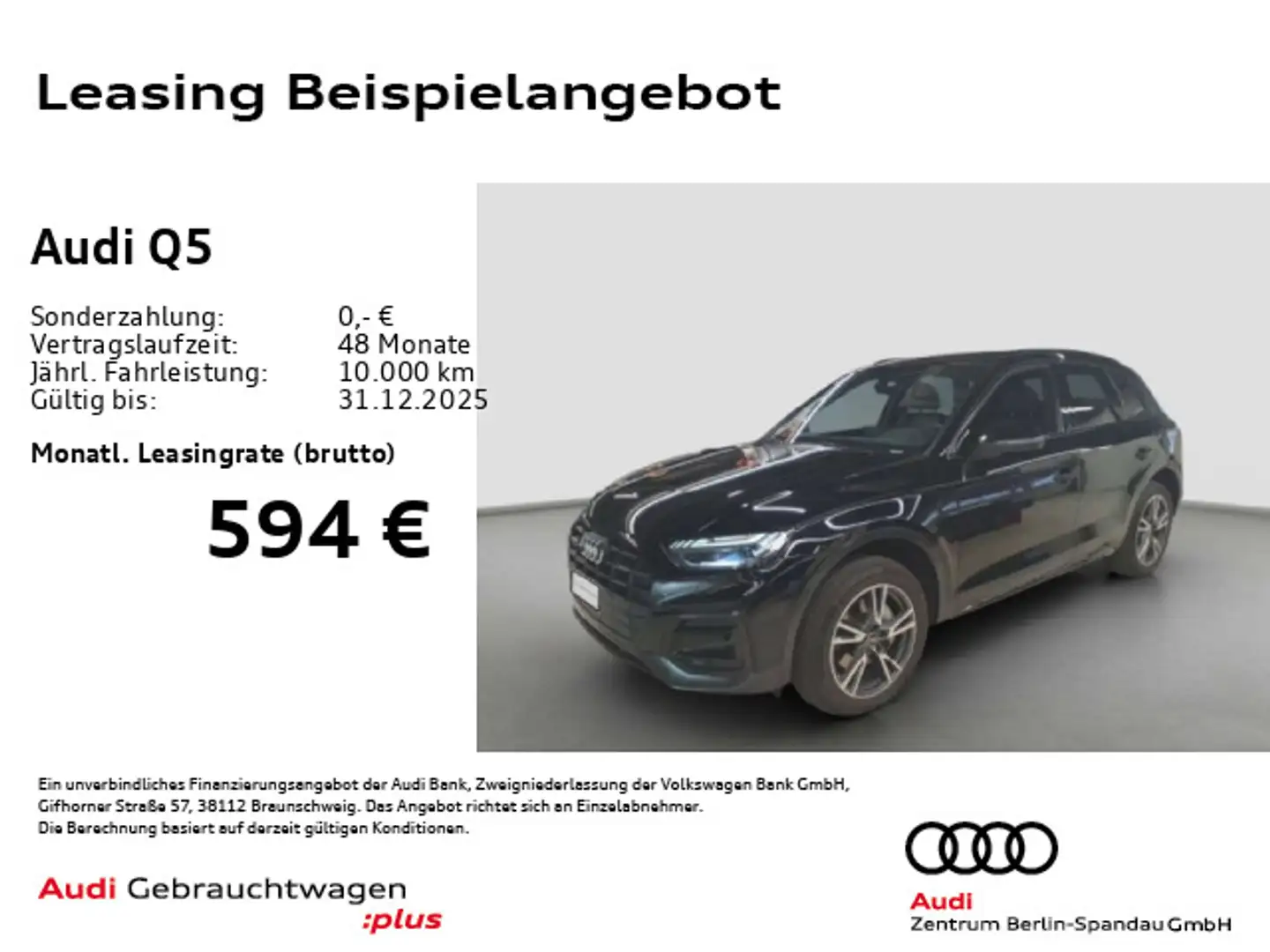 Audi Q5 50 TFSI e qu. S line int. S tronic *MATRIX* Schwarz - 1