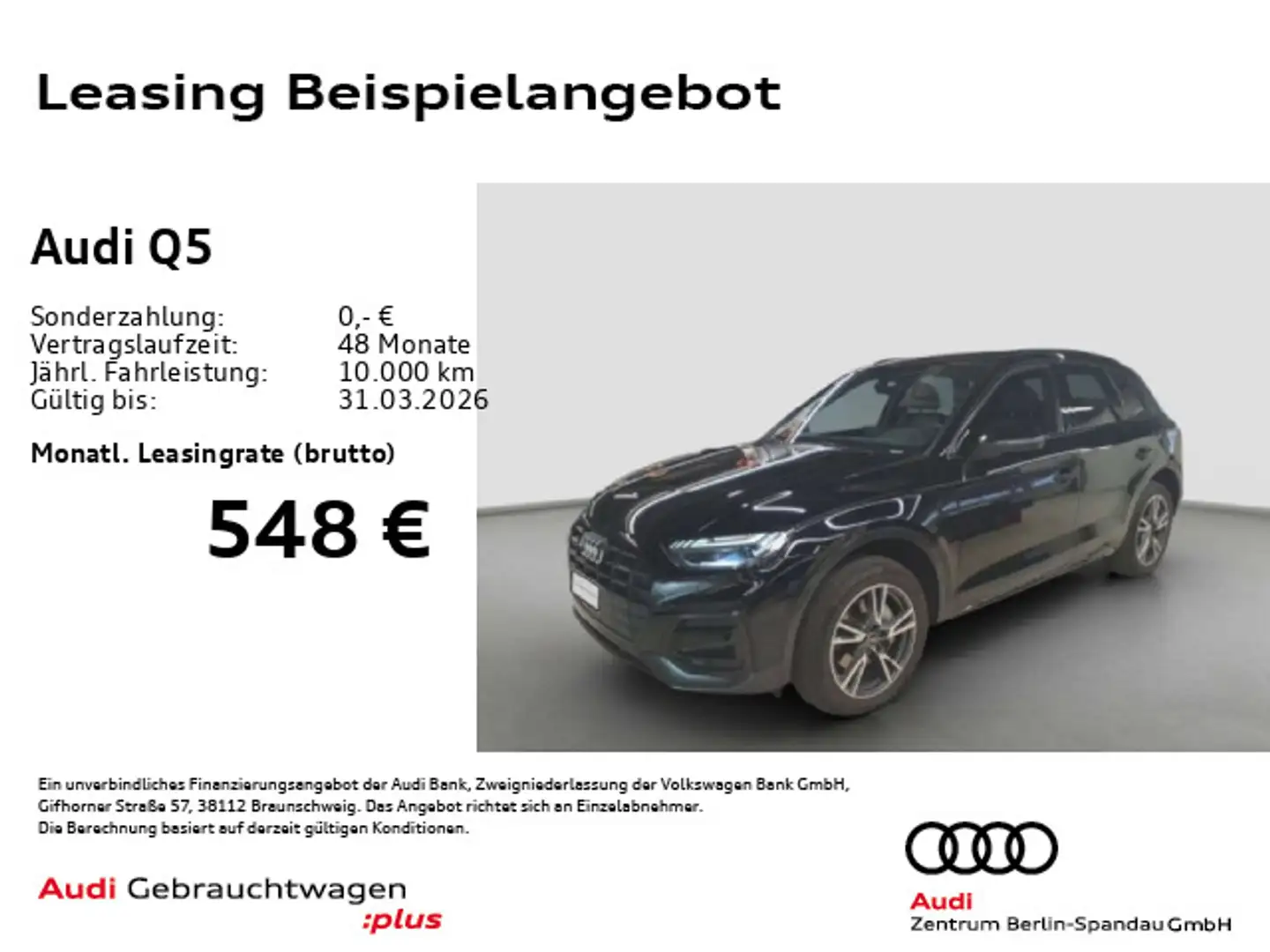 Audi Q5 50 TFSI e qu. S line int. S tronic *MATRIX* Schwarz - 1