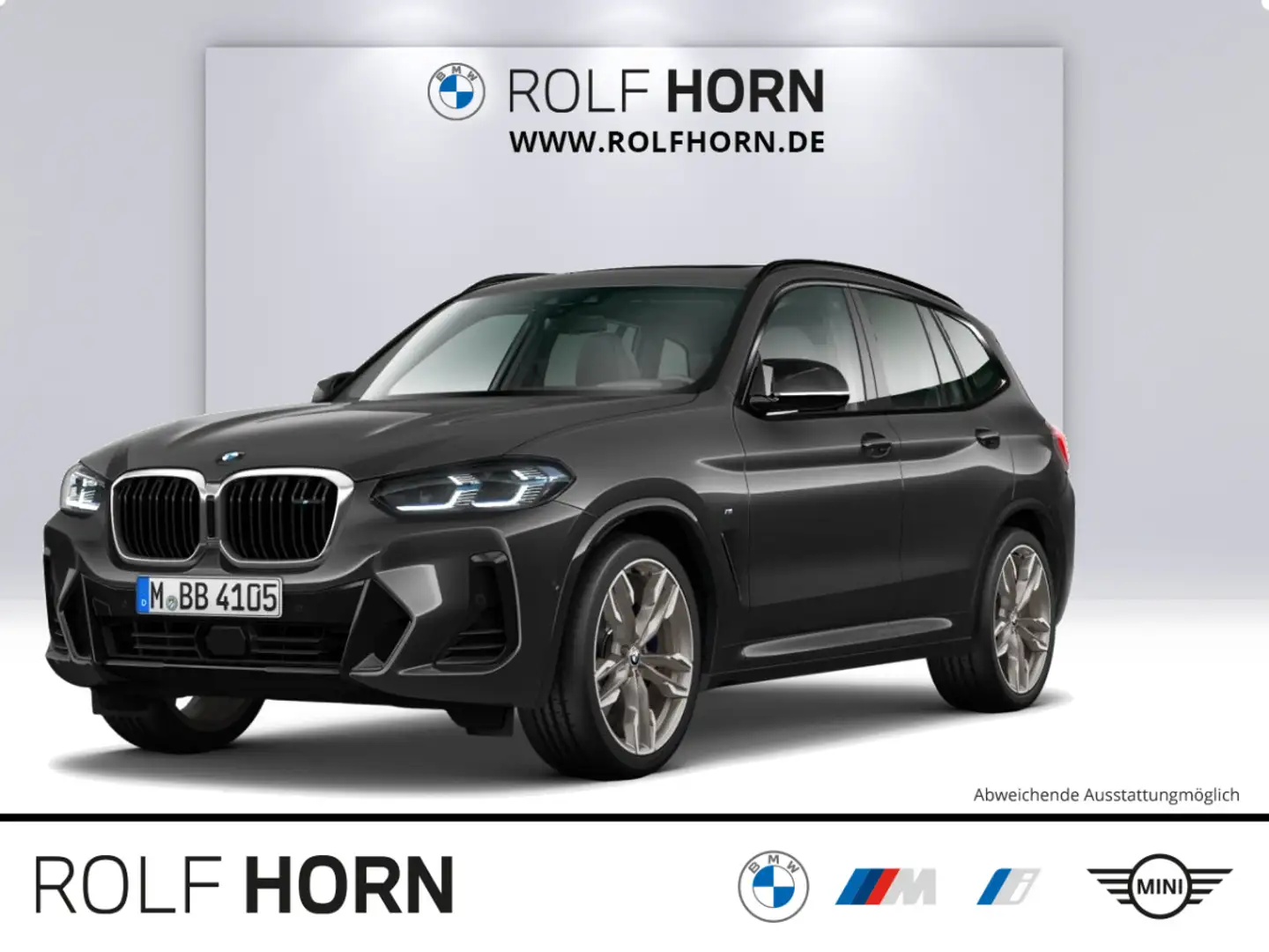 BMW X3 M40d Navi Laser HeadUp AHK Pano h/k RfKamera. Gris - 1