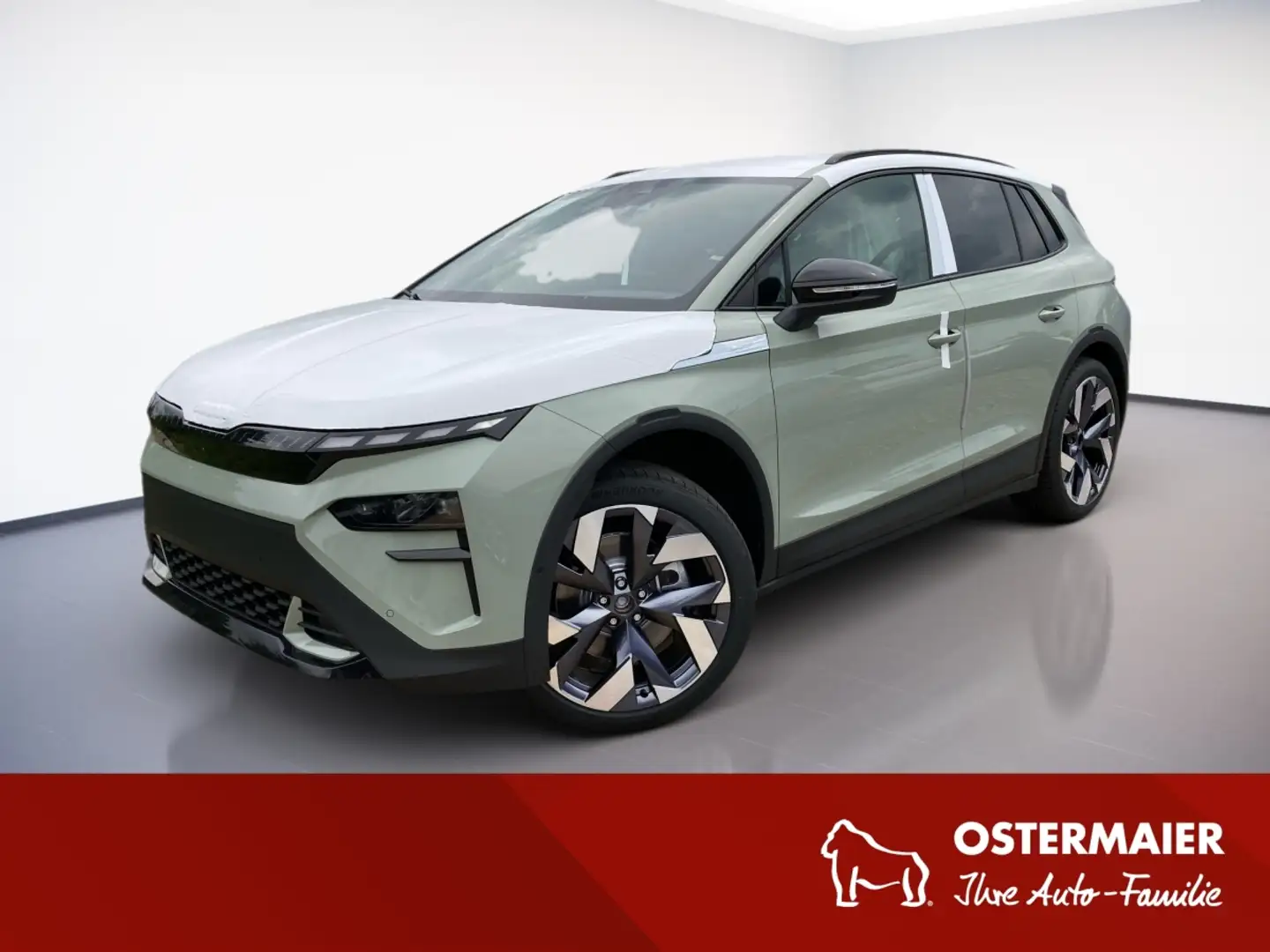 Skoda Elroq RS MATRIX.NAV.TravelA.WÄRMEPUMPE.360°.AHK.CANTON.S Grün - 1