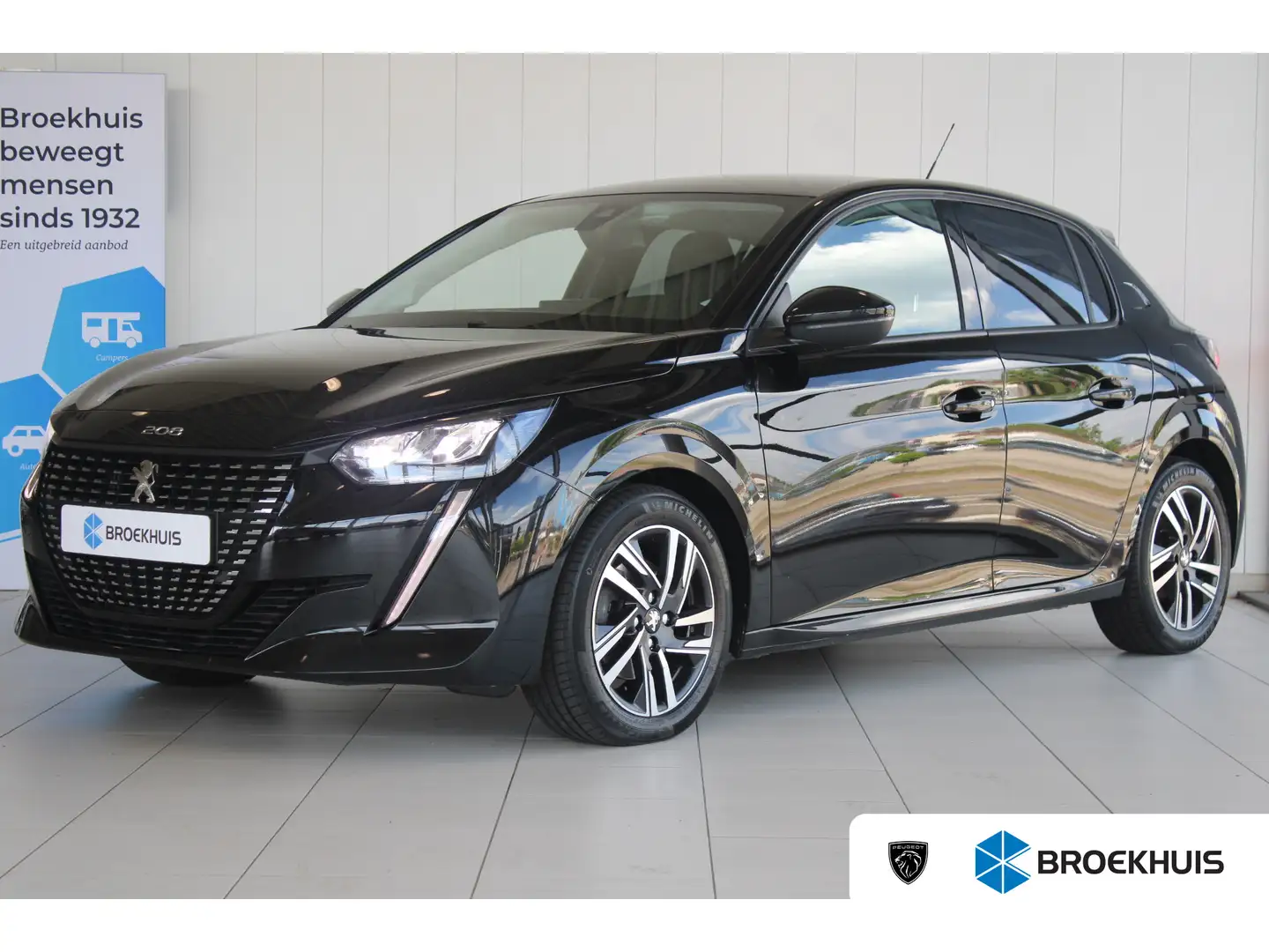 Peugeot 208 1.2 Turbo 100-PK Allure Pack | PARKEERCAMERA | CAR Zwart - 1