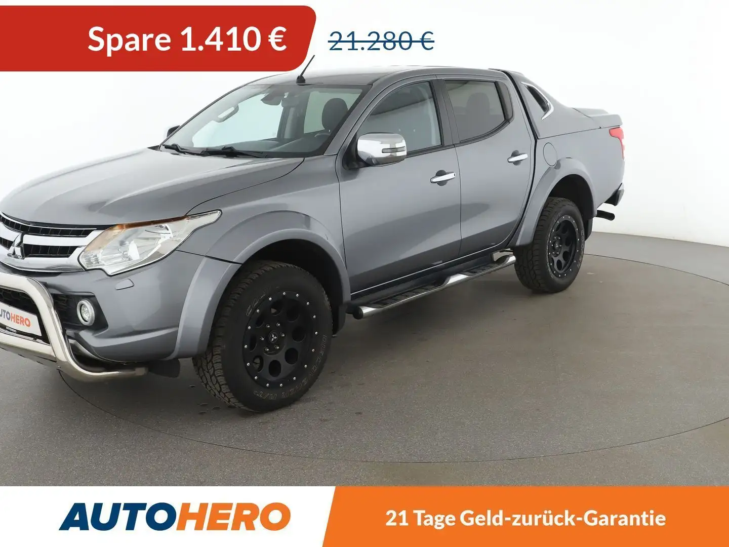 Mitsubishi L200 2.4 DI-D Plus Doppelkabine 4WD*SPUR*TEMPO*KLIMA* Grau - 1