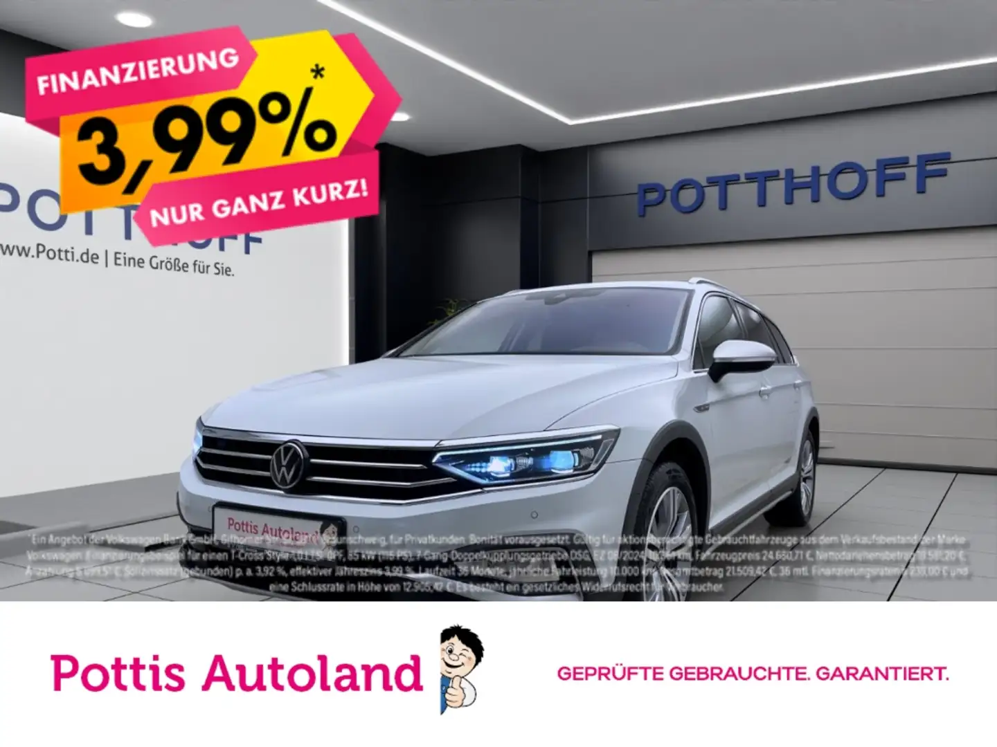 Volkswagen Passat Variant 2.0 TDI DSG 4M ALLTRACK PANO AHK NAVI IQ.LIGHT Weiß - 1