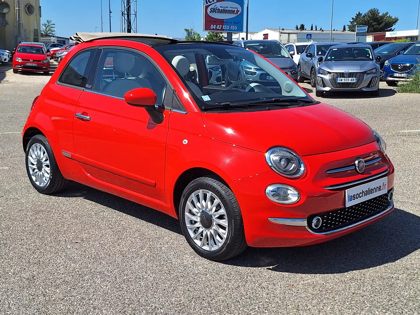 Fiat 500C 1.2 69 ch Eco Pack S/S Lounge Orange - 2
