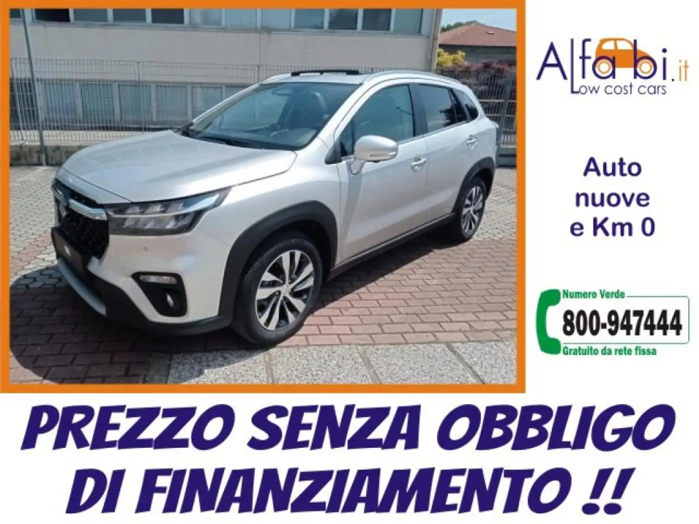 Suzuki S-Cross 1.4 129CV Hybrid 4WD Man. Top+ (Tetto Apribile) Argento - 1