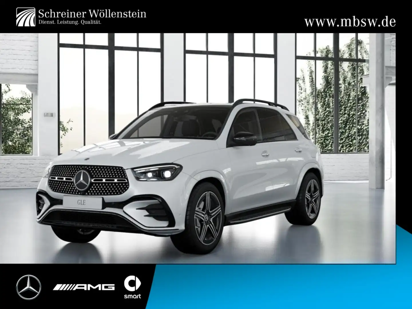 Mercedes-Benz GLE 350 de 4M AMG*Night*Pano*HUD*Burmester*360°* Weiß - 1