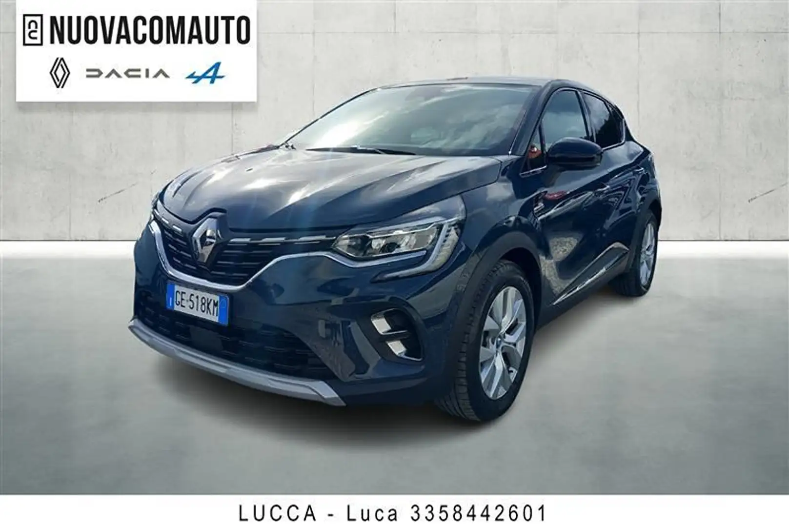 Renault Captur 1.6 plug-in hybrid Intens E-Tech 160cv auto my21 Blu/Azzurro - 1