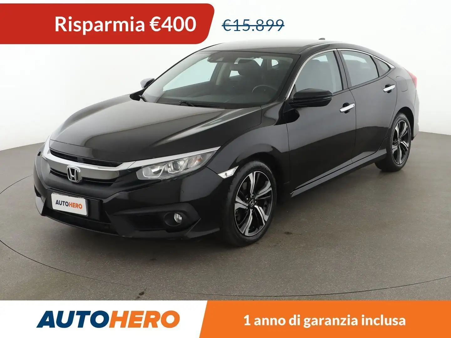 Honda Civic 1.6 DTEC Elegance Navi aut Noir - 1