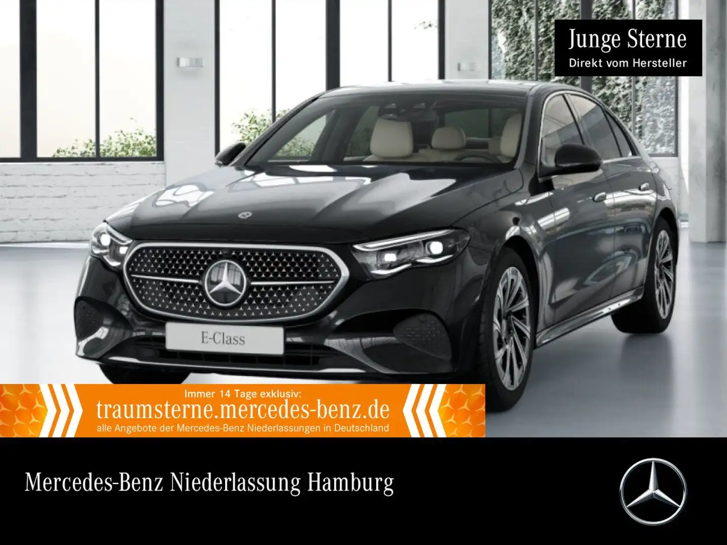 Mercedes-Benz E 300 e Avantgarde Fahrass 360° Airmat Pano Distr. Schwarz - 1