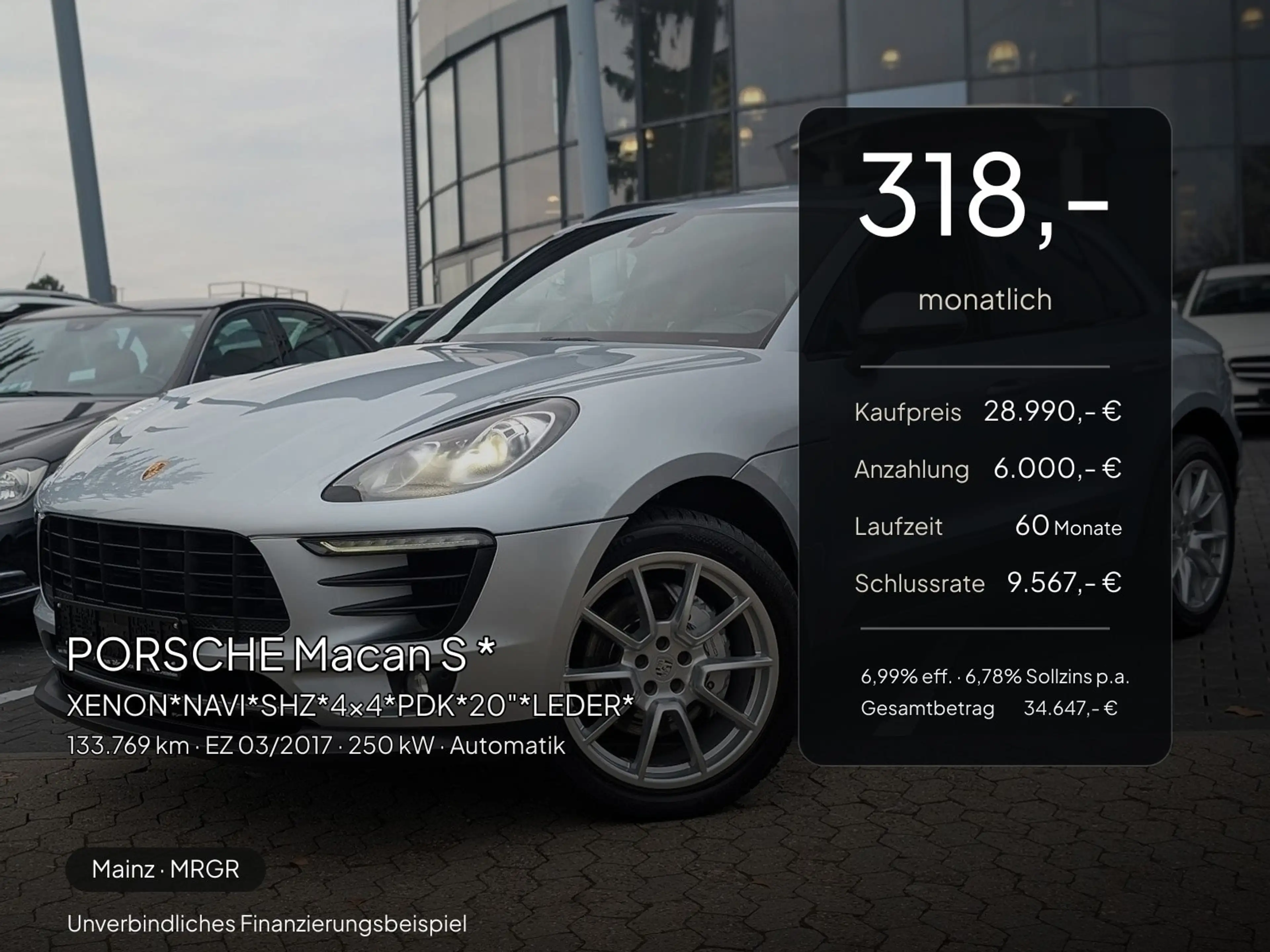 Porsche Macan Macan S *XENON*NAVI*SHZ*4x4*PDK*20"*LEDER* — photo 2