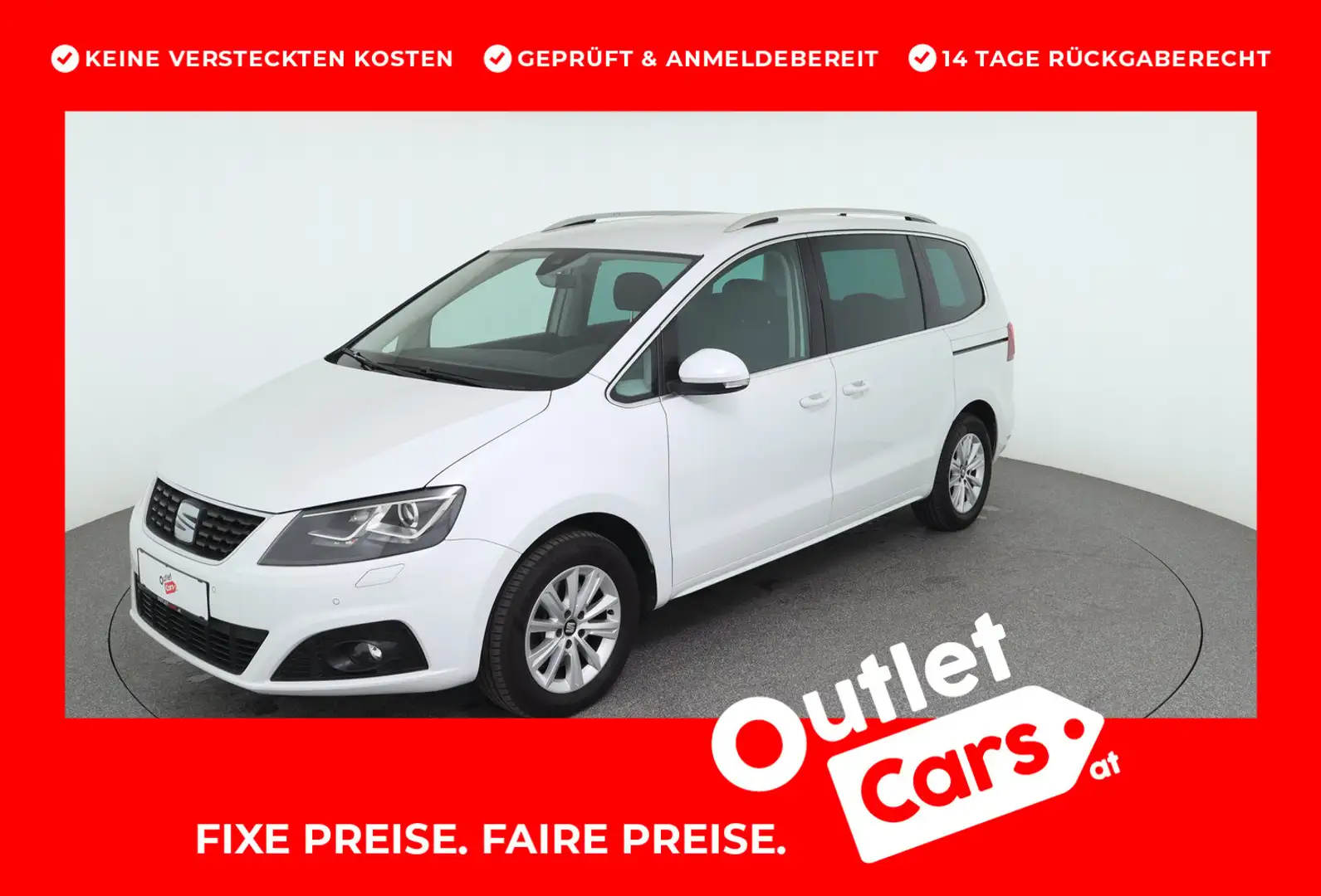 SEAT Alhambra Executive TDI DSG 4Drive White - 1