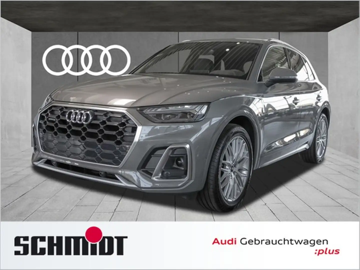Audi Q5 40 TDI quattro S line LM20 Matrix LED AHK Luftf... Grau - 1