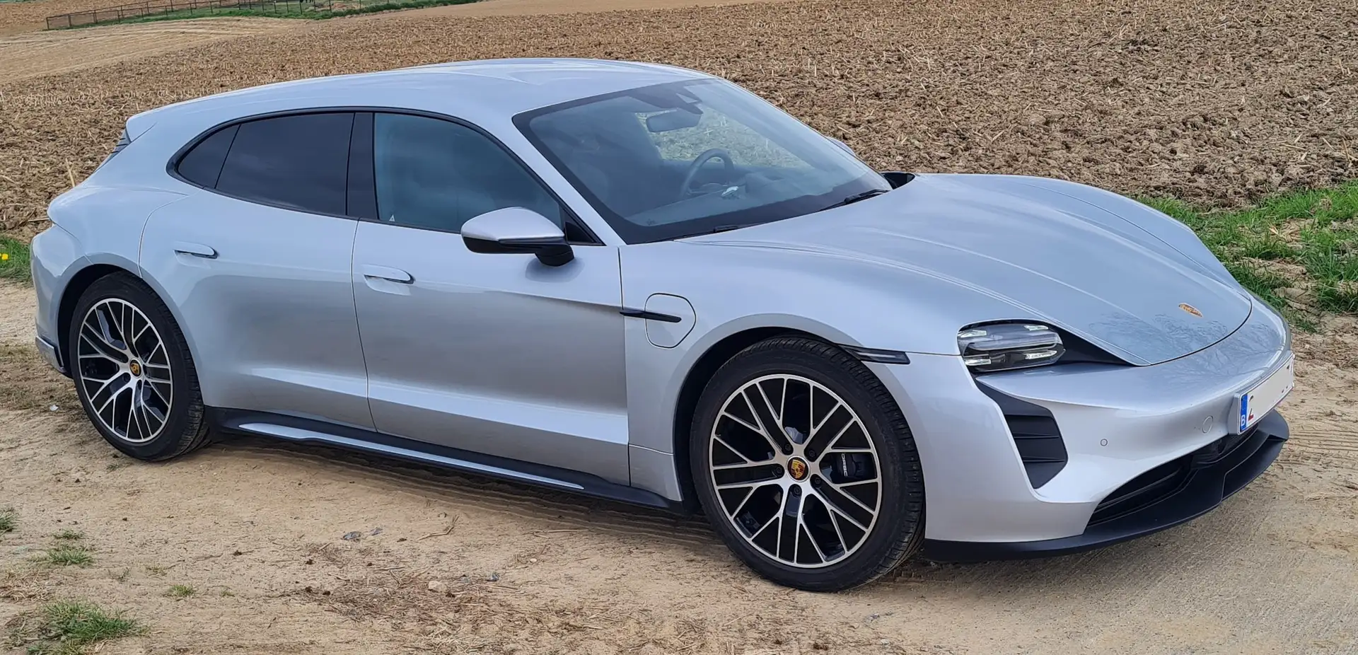 Porsche Taycan Sport Turismo+Porsche Approved garantie+8 velgen srebrna - 1