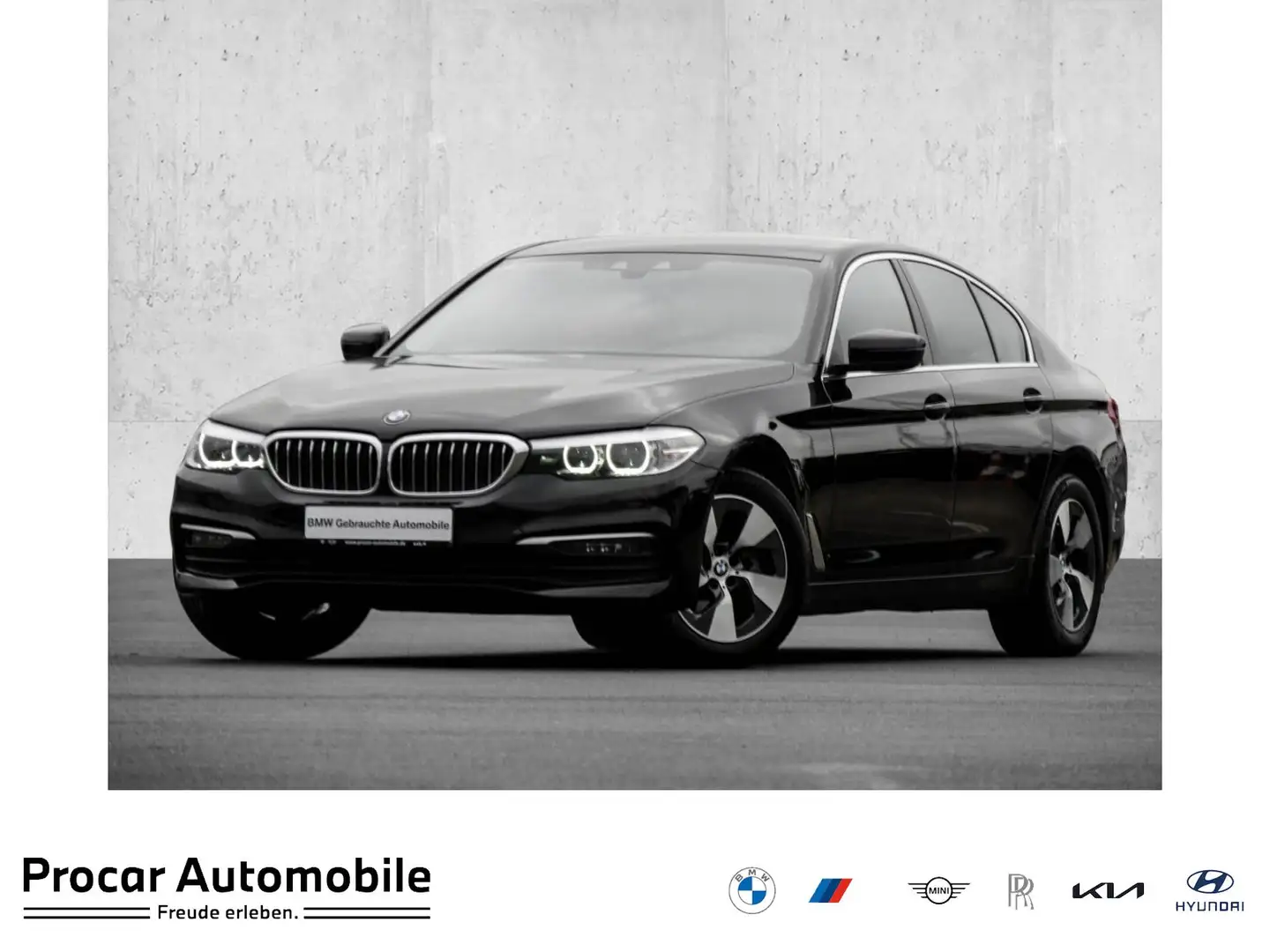 BMW 520 i Lim. Aut. LED+RFK+HIFI+SHZ+ALARM Schwarz - 1