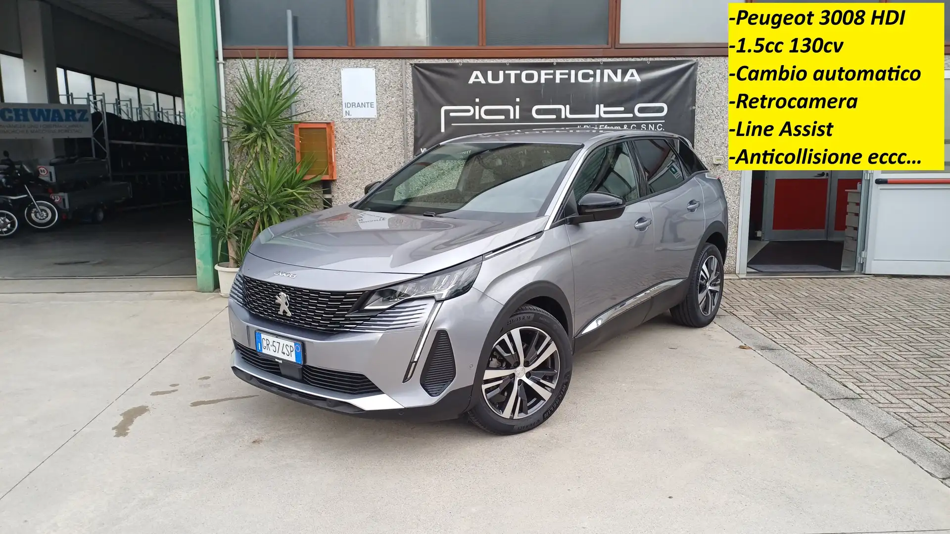 Peugeot 3008 1.5 bluehdi Allure Pack s Nazionale Grigio - 1